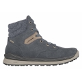 Lowa Everyday Travel Shoes Furato GTX (Suede leather, waterproof, side zipper) steel blue Men